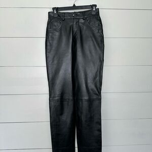 Wilson’s Women’s 6 Black 100% Leather Black Pants